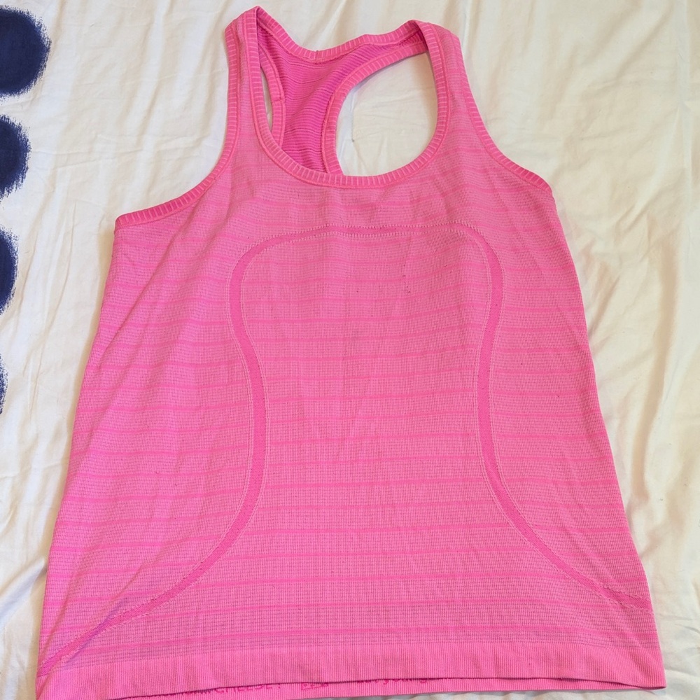 Lululemon Pink Racerback Performance Tank Top
